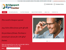 Tablet Screenshot of bridgeporteyecenter.com